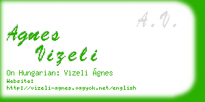 agnes vizeli business card